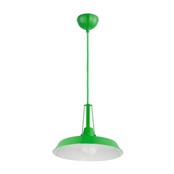 PENDENTIF EN ACIER VERT JOSIE