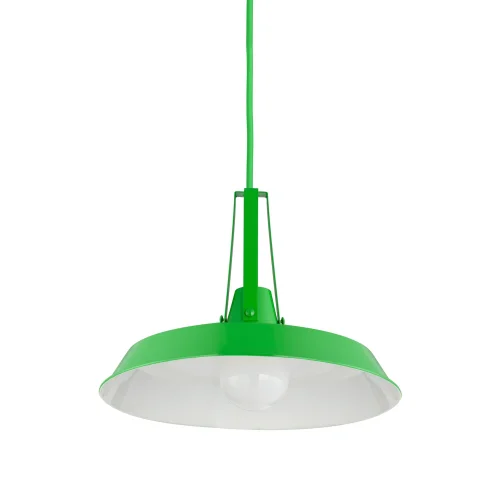 PENDENTIF EN ACIER VERT JOSIE