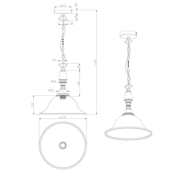 PENDENTIF LAMPE DE PLAFOND MIRANDA FORGE