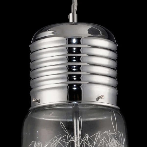 PENDENTIF AMPOULE EN ACIER