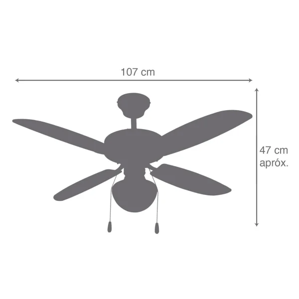 VENTILATEUR DE PLAFOND ITZEL BLANC VENTILATEUR DE PLAFOND ITZEL BLANC