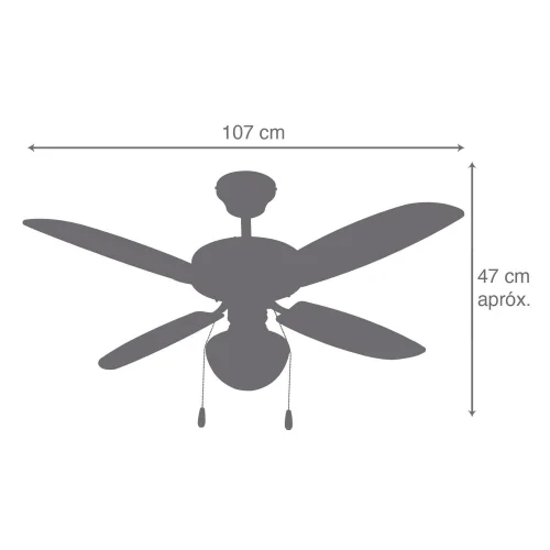 VENTILATEUR DE PLAFOND ITZEL BLANC VENTILATEUR DE PLAFOND ITZEL BLANC