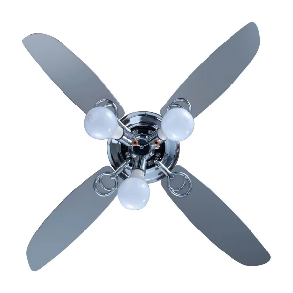 VENTILATEUR DE PLAFOND ARGENTÉ/ABRASÉ D’ABEILLE