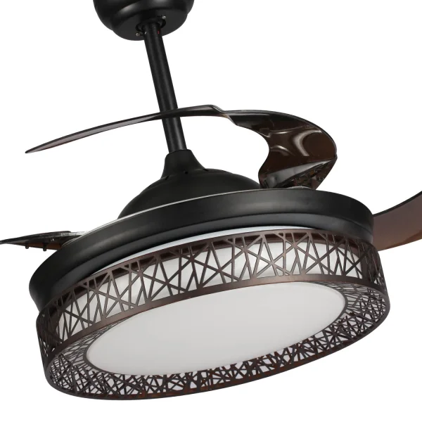 BRUN LED FORREST PLAFOND VENTILATEUR