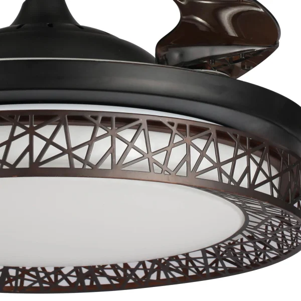 BRUN LED FORREST PLAFOND VENTILATEUR