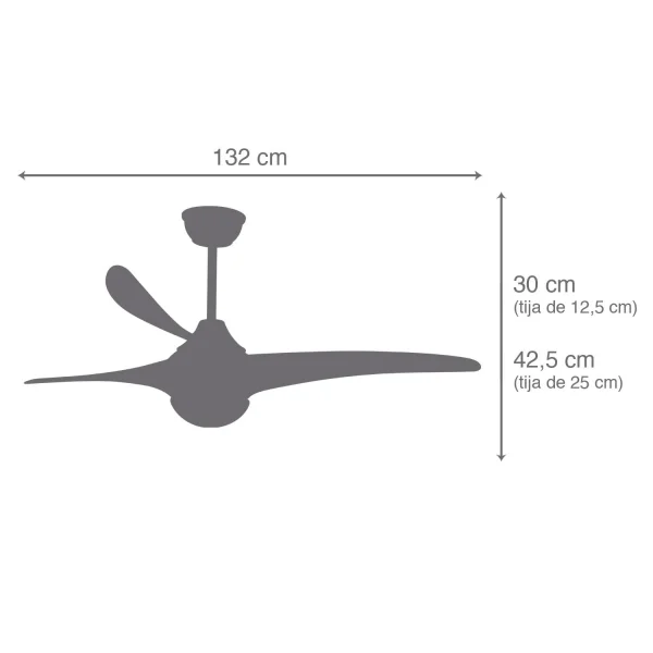 VENTILATEUR BRUN DE PLAFOND DE LED DE PARRISH