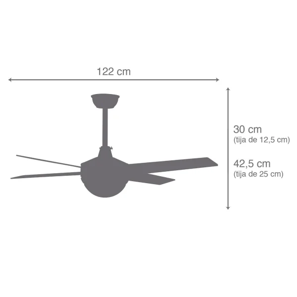 VENTILATEUR BLANC DE PLAFOND DE LED DE LYNK