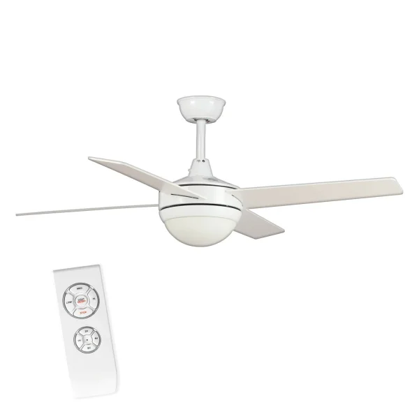 VENTILATEUR BLANC DE PLAFOND DE LED DE LYNK