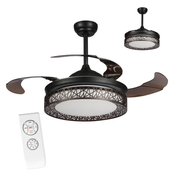 BRUN LED FORREST PLAFOND VENTILATEUR