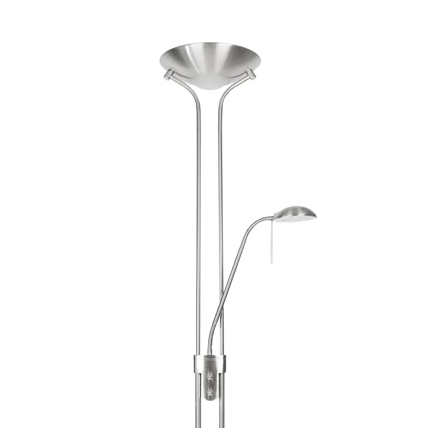 LAMPE DE PLANCHER A CONDUIT AYMERICK 18W CHROME LAMPE DE PLANCHER A CONDUIT AYMERICK 18W CHROME