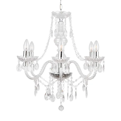 LAMPE DE PLAFOND 6 LUMIÈRES TRANSPARENTES LIONETTA