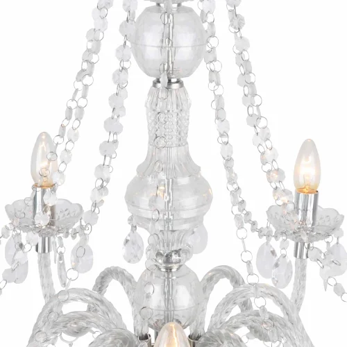 LAMPE DE PLAFOND 10 LUMIÈRES TRANSPARENTES LIONETTA