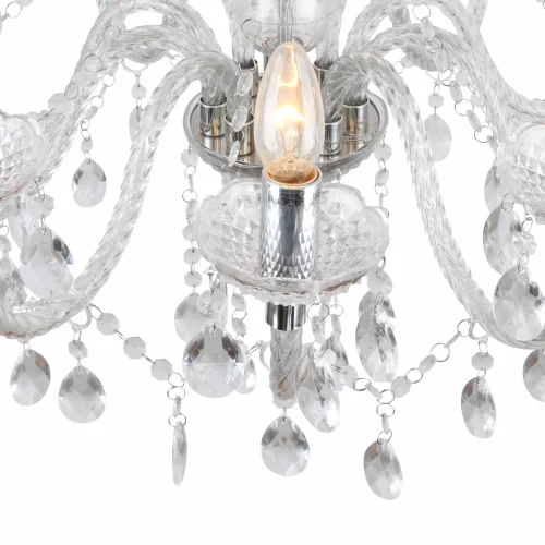 LAMPE DE PLAFOND 10 LUMIÈRES TRANSPARENTES LIONETTA