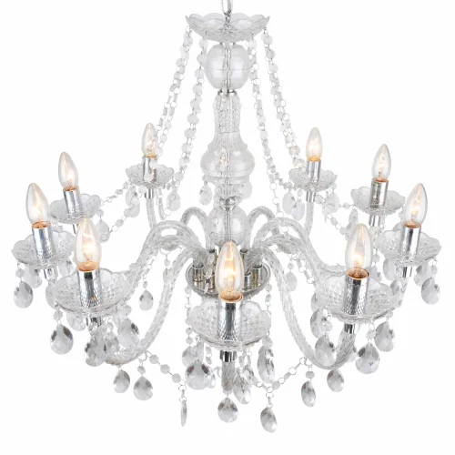 LAMPE DE PLAFOND 10 LUMIÈRES TRANSPARENTES LIONETTA