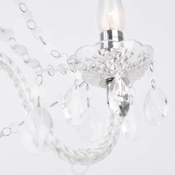 LAMPE DE PLAFOND 3 LUMIÈRES TRANSPARENTES LIONETTA