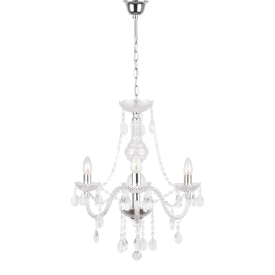 LAMPE DE PLAFOND 3 LUMIÈRES TRANSPARENTES LIONETTA 2