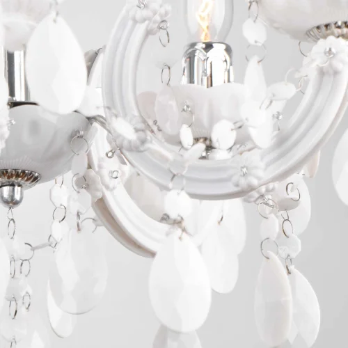 LAMPE DE PLAFOND 5 LUMIÈRES NICOLA BLANCHES