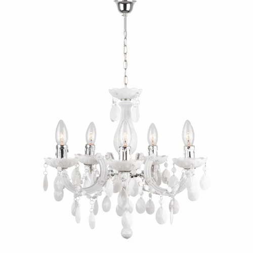 LAMPE DE PLAFOND 5 LUMIÈRES NICOLA BLANCHES