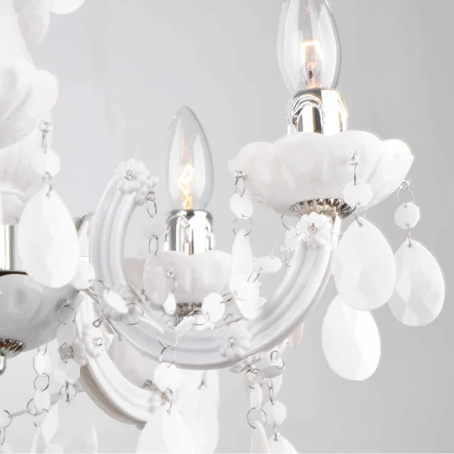 LAMPE DE PLAFOND 5 LUMIÈRES NICOLA BLANCHES