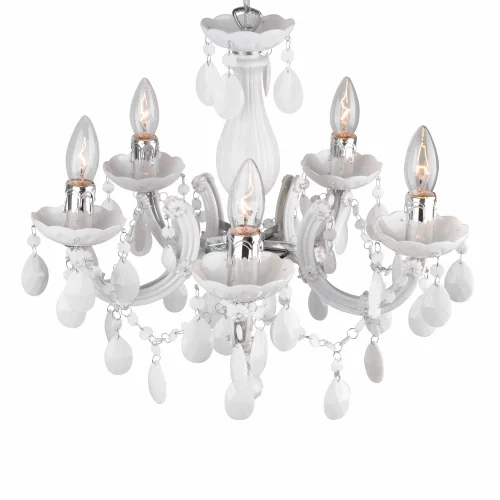 LAMPE DE PLAFOND 5 LUMIÈRES NICOLA BLANCHES