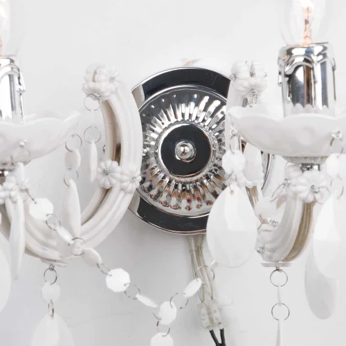 LAMPE MURALE 2 LUMIÈRES BLANCHES DE RESSORT