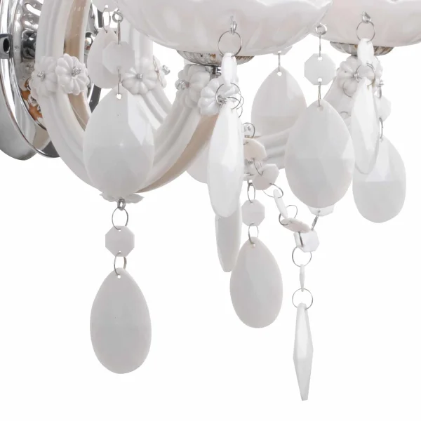 LAMPE MURALE 2 LUMIÈRES BLANCHES DE RESSORT