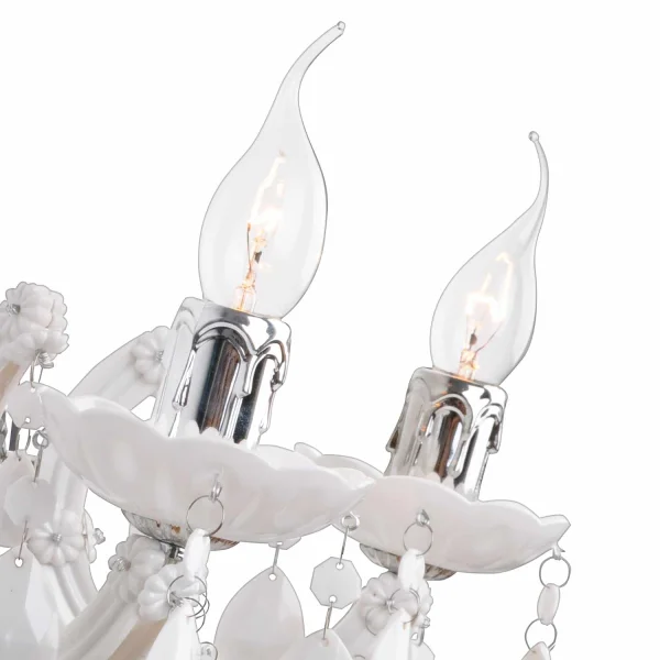 LAMPE MURALE 2 LUMIÈRES BLANCHES DE RESSORT