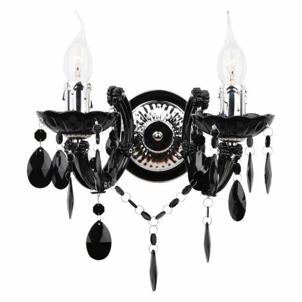 LAMPE MURALE 2 LUMIÈRES OLÉTHÉA NOIRES