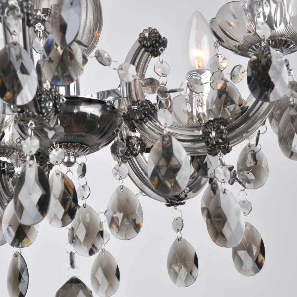 LAMPE DE PLAFOND 5 LUMIÈRES VIRGILIA FUMÉ