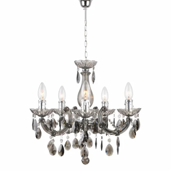 LAMPE DE PLAFOND 5 LUMIÈRES VIRGILIA FUMÉ 2