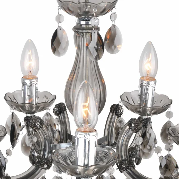 LAMPE DE PLAFOND 5 LUMIÈRES VIRGILIA FUMÉ