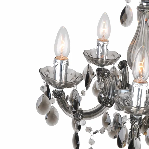 LAMPE DE PLAFOND 5 LUMIÈRES VIRGILIA FUMÉ