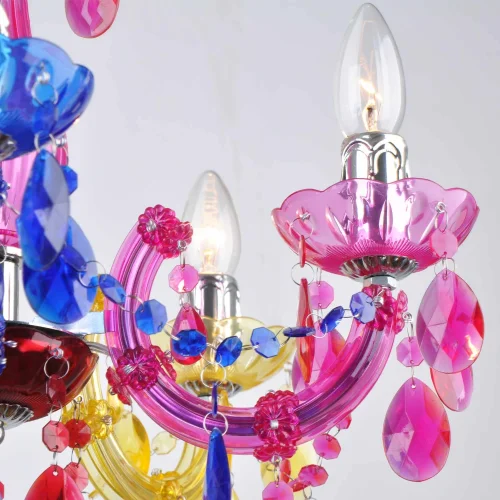 LAMPE DE PLAFOND 5 LUMIÈRES MULTICOLORES