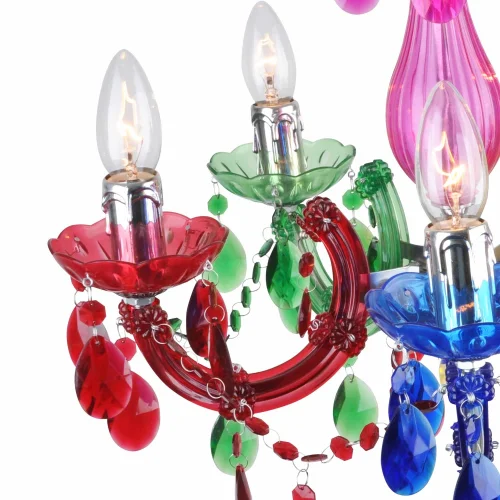 LAMPE DE PLAFOND 5 LUMIÈRES MULTICOLORES