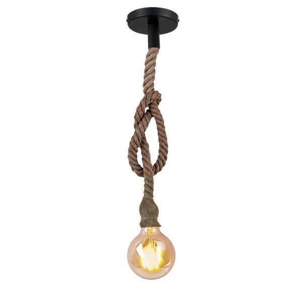 LAMPE PENDENTIF CORDE DE MARIN