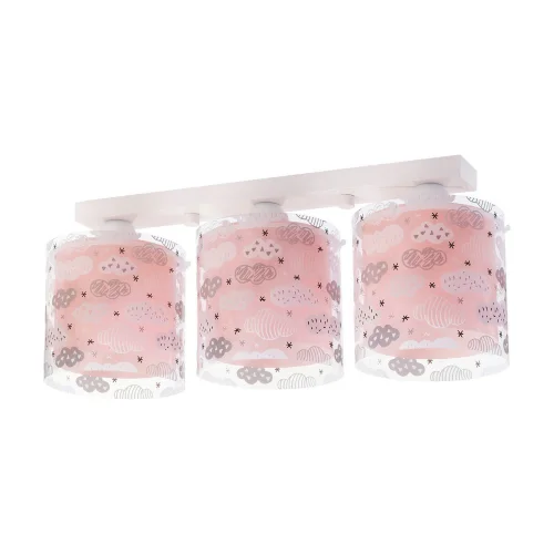NUAGES ROSES LAMPE DE PLAFOND POUR ENFANTS