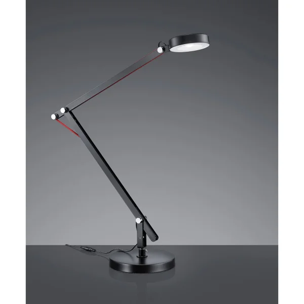 Lampe de lecture Led Angular Noir, Éclairage d'Intérieur | Lúzete