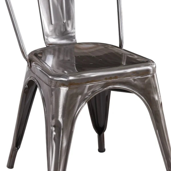 CHAISE JOSÉPHINE VIEILLIE EN MÉTAL