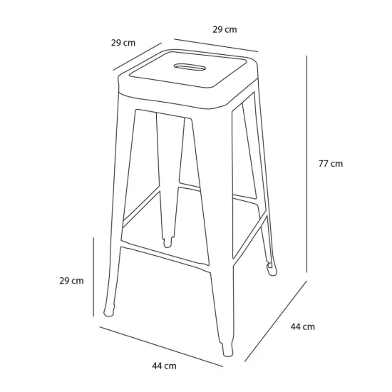 TABOURET DE JOSÉPHINE BLANCHE 2