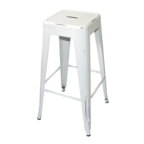 VIEUX TABOURET BLANC JOSÉPHINE