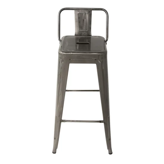 TABOURET ÉLEVÉ JOSÉPHINE VIEILLI MÉTALLIQUE 2