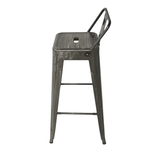 TABOURET ÉLEVÉ JOSÉPHINE VIEILLI MÉTALLIQUE