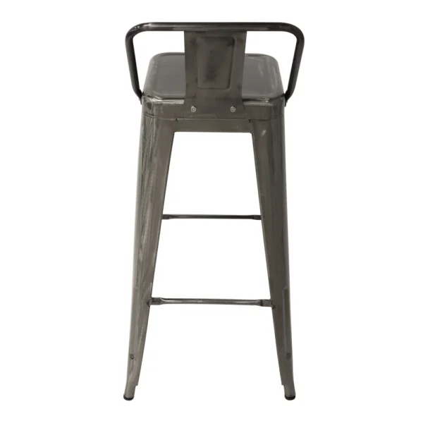 TABOURET ÉLEVÉ JOSÉPHINE VIEILLI MÉTALLIQUE