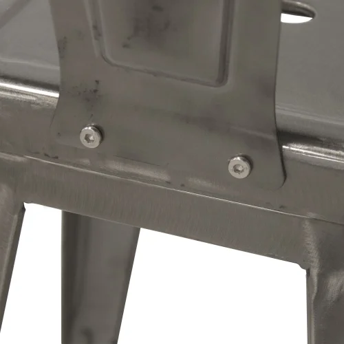 TABOURET ÉLEVÉ JOSÉPHINE VIEILLI MÉTALLIQUE