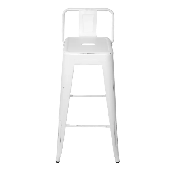 VIEUX TABOURET BLANC JOSÉPHINE HAUTE