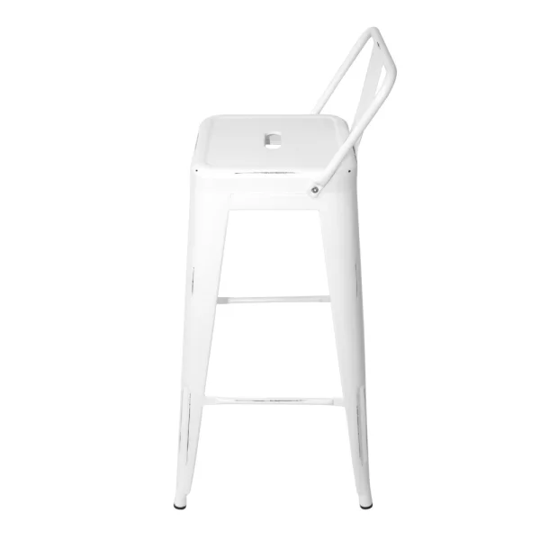 VIEUX TABOURET BLANC JOSÉPHINE HAUTE