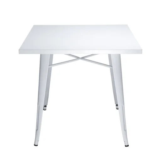 TABLE JOSÉPHINE EN MÉTAL BLANC