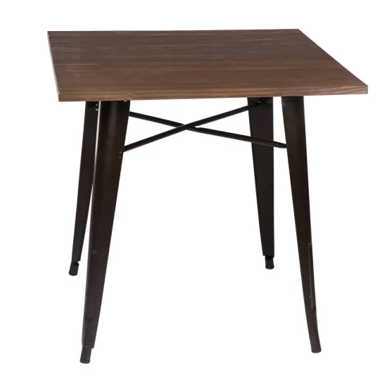 TABLE JOSEPHINE WOOD 80x80 2