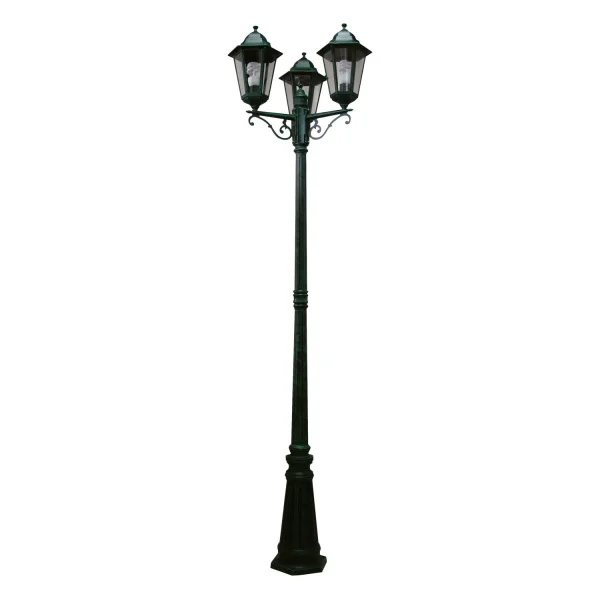 LAMPADAIRE 3 FEUX DE LARIX VERTS