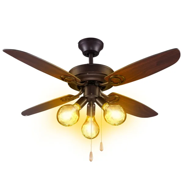 VENTILATEUR DE PLAFOND GEARY BRUN